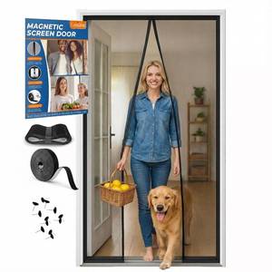 lot 11240 image: CANLENE Premium Magnetic Screen Door, Heavy-Duty Reinforced Mesh, Ultra-Dense Weave, Smooth Auto-Close, Pets & Kids �� Hands-Free, No-Gap Seal