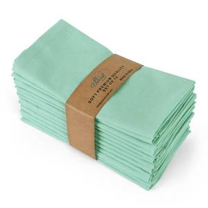 lot 12278 image: NATURALCRAFT Cloth Napkins Set of 12 Cotton Linen18x18 inch Washable Easter Napkins Cloth - Soft Durable Reusable -Ideal for Hotel Hotel Farmhouse Party Wedding Everyday Use Kitchen Sage