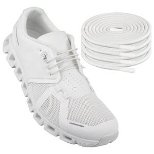 lot 12297 image: Endoto 2 Pairs Elastic Shoelaces for ON Cloud 5 & 6 No Tie Replacements Shoes Laces Stretchy Bungee Running Training(ColorWhite,Size26Inch)