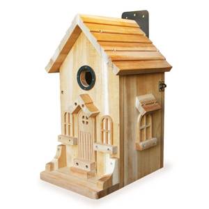 lot 13914 image: Nestingood Premium Wooden Bird House Kit �� DIY Bluebird Nesting Box with 1.5 Inch Entrance, Outdoor Birdhouse Kits for Adults and Kids, Nature Craft for Garden, Backyard or Patio Projects
