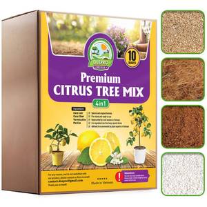 lot 13916 image: DUSPRO Citrus Tree Potting Soil Mix for Potted Lemon Tree, Specialized for Oranges, Fruit Tree Indoor Planting Pre-Mixed 4-in-1 Ready to Use (10 Quarts)