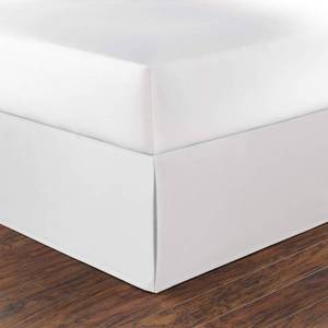 lot 14089 image: Nautica - Queen Size Bed Skirt, 100% Soft Cotton Twill with a 15 Drop, Split Corners & Reinforced Top Panel, Machine Washable Bedding (Solid White)