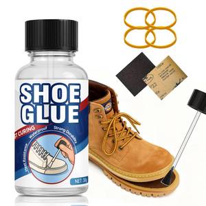 lot 14102 image: Shoe Glue, 30 g Clear Super Glue for Shoe Repair, Fast Curing & Waterproof Adhesive for Repairing Boots, Sneakers, Heels, Hiking Shoes, Leather Handbags and More