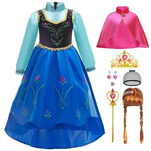 lot 14116 image: iTVTi Girls Princess Dress Toddler Kids Costume Birthday Party Halloween Fancy Dress Up for Cosplay, 7-8 Years(Tag 150)