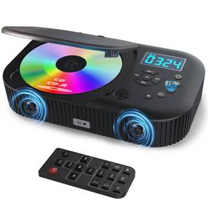 lot 14123 image: CD Player Portable,MONODEAL Dual Stereo Speakers Portable CD Player with Bluetooth Speakers, 4000mAh Rechargeable Player for CarHome with Remote Control, Support USBAUX,Headphone Jack