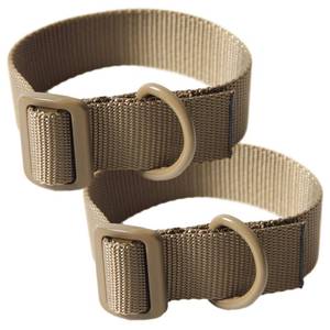 lot 14155 image: Aolamegs Tactical Gun Sling,Adjustable Rifle Sling 1.25 Nylon Strap with D Ring Loop for Hunting (2Pack) Khaki