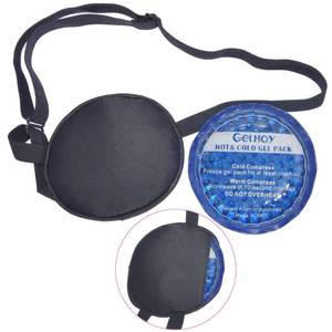 lot 14168 image: Cooling Eye Patches for Puffy Eyes, Pure Silk Ice Eye Patch, Single Eye Mask, Medical One Eye Cover Cold Hot Therapy Strabismus Lazy Eyes After Surgery Adult Kid Pirate Eyepatch (Black-New)