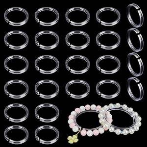 lot 14174 image: CRAFTYMELODY 24Pcs Clear Acrylic Bracelet Displays Stands 2.05Inch Round Bracelet Display Ring Loop Holders Bangle Organizer Rack Transparent Shelves Jewelry Holder for Selling Storage Showing