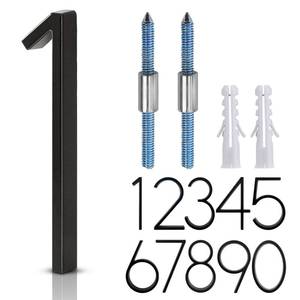 lot 14176 image: 5 Metal Floating House Numbers,Ranslen Black Zinc Alloy Solid Modern House Address Number,Anti-Rust House Numbers Decorative Address Sign for Door Garden Mailbox with Nail Kit,Coated Black,Number(1)
