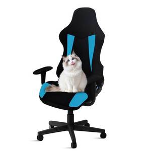 lot 14185 image: PEKJI Gaming Chair Covers, Computer Chair Slipcovers Cover Stretchable Elastic Machine Washable of Computer Video Game Office Chair Cover(Blue)