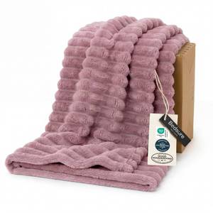 lot 14196 image: Bedsure GentleSoft Pink Fleece Blanket for Couch - Cozy Soft Blankets for Women, Cute Small Throws for Girls, Pink Decor Gifts for Home Room Office, 50x60 Inches