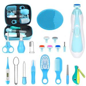 lot 14198 image: Baby Healthcare and Grooming Kit, Portable Baby Safety Care Set, Baby Essentials kit for Newborn (Blue 20 in 1)