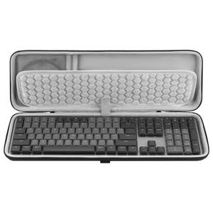 lot 14200 image: GEEKRIA Keyboard Carrying Case, Compatible with Logitech MX Mechanical Wireless  MK955  Signature Slim K950  G413 SE, Hard Shell Travel Bag (Dark Gray)