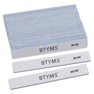 lot 14209 image: BTYMS 8080 Grit Nail File - Professional Double-Sided Coarse Emery Boards for Shaping Acrylic & Gel Nails