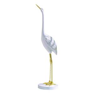 lot 17288 image: Milisten Living Crane Ornament 14.17X3.54X3.54In Modern Resin Crane Decoration Stylish Heron Figurine for Indoor Outdoor Garden Patio Office