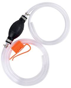 lot 18209 image: KATUMO Gasoline Siphon Hose, Gas Oil Water Fuel Transfer Siphon Pump, Portable Widely Use Hand Fuel Pump, Fuel Transfer Pump with 2 Durable PVC Hoses
