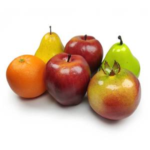 lot 19661 image: Artificial Fruits Pack,Fake Fruits for Home Decor,Simulation Fruit Set,Faux Fruits Set for Party Chirstmas Decortion,Fruit Modle for Photoshoot,Fake Apples,Pomegranate,Mixture Fruits 6 PiecesSet