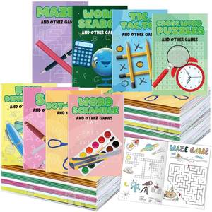 lot 20129 image: Estune 40 Pcs Activity Coloring Book for Kids Pazzle Mazes Party Favors Mini Small Coloring Book Bulk Birthday Party Gift Classroom DIY Craft Home