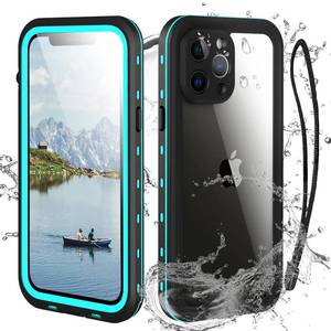 lot 20154 image: Transy Waterproof Phone Case Compatible with iPhone 13 Pro, IP68 Waterproof Shockproof Dust-Proof Phone Case with Built in Screen Protector, Full Body Protective Case (Teal, iPhone 13 Pro)