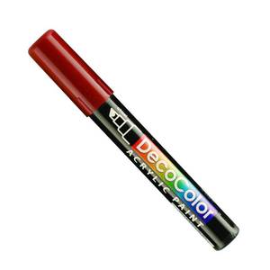 lot 20155 image: UCHIDA 315-C-28 Marvy Deco Color Chisel Tip Acrylic Paint Marker, English Red