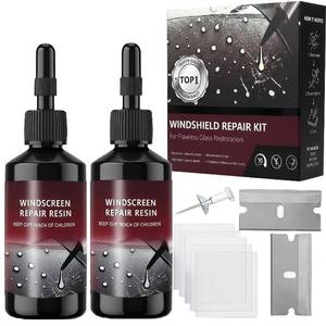 lot 20162 image: MalaFox Windshield Repair Kit, 2026 Latest Car Windshield Crack Repair Kit, 5Min Quick-Repair, 2 Bottles Nano Glass Repair Liquid,Fix Bullseye & Star Cracks. All Crack Types Windshield Repair Kit.