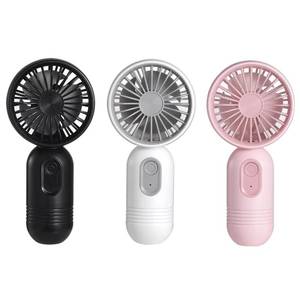 lot 20188 image: Mini Portable Fan 3 Pack, Cute Handheld Battery Operated Lightweight Small Personal Fans with 3 Speeds and USB Rechargeable Eyelash Fan for Stylish Girl Kids Women Men Office Outdoor Travel Camping