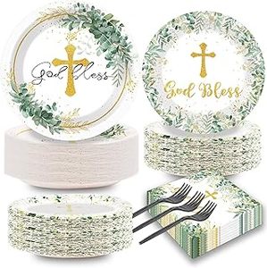 lot 11193 image: First Communion Party Supply Set 200pc (Used)