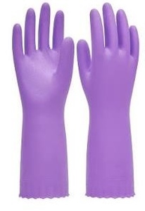 lot 12327 image: Pacific PPE Flocked Cleaning Gloves Size Small 2 Pairs (Only One Pair)
