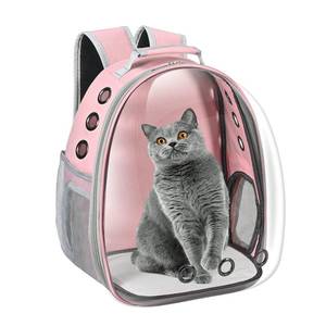 lot 1788 image: Cat Carrier Backpack, Pet Carrier Backpack Front Pack for Small Medium Cat Puppy Dog Carrier Backpack Bag Space Capsule, Airline-Approved Pet Carrier for Travel Hiking Walking Camping (Pink)