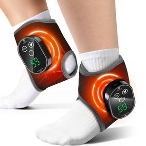 lot 2247 image: 2-Pack Cordless Foot Massager for Neuropathy, Ankle Massager for Pain Relief, Feet Massager, HSA Eligible FSA, Ankle Heating Pad with Massage, 4 Heat Levels, 3 Massage, Black