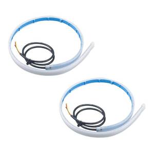 lot 2274 image: ZIMISI 2PCS 24 Inch Car LED Strip Lights, Flexible DRL Daytime Running Lights, Waterproof Dual Color Sequentially Flow Turn Signal Light, LED Headlight Strips for Car Decorations (RedYellow)