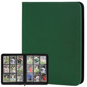 lot 2279 image: Trading Card Binder 9 Pocket, GERMUN PU Cover Card Binder for 360 Cards, Premium Trading Card Holder Folders, Double Sided Pocket Card Album for MTG, TCG (DARKGREEN)