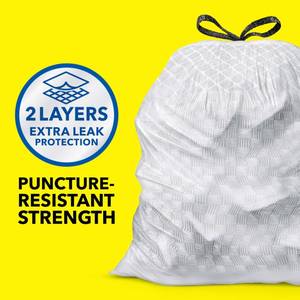 lot 2290 image: Glad ForceFlex Tall Kitchen Trash Bags, 13 Gallon, Fresh Clean, 140 Count (Package May Vary)