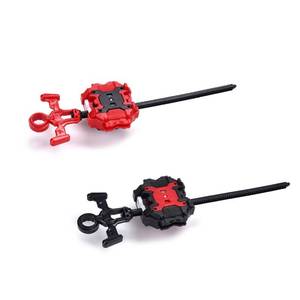 lot 2314 image: COCOFOX 2 Pack Burst Tops Launchers, (Only Compatible with Burst), RightLeft-Spin Launcher, Battling Launcher, Gyro Accessories(BlackRed)