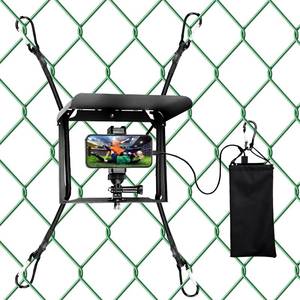 lot 2318 image: UBeesize Cell Phone Fence Mount with Foldable Shade, Game Changer Mounting Kit for iPhone, GoPro, Mevo Start, Tool-Free Gamechanger Streaming Kits with Carry Bag for Baseball, Softball & Tennis