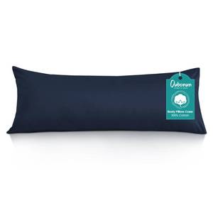 lot 2325 image: Oubonun 100% Cotton Body Pillowcase - 800 Thread Count21x54, Moisture Absorbent and Breathable, Premium Hotel Body Pillow Cover for All Seasons, Navy Blue