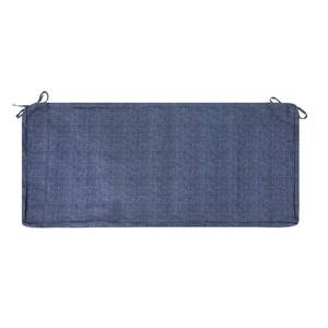 lot 2330 image: Magpie Fabrics Patio Bench Cushion Cover 48x18x3 Inch, NO Insert Water&Fade Resistant Outdoor Loveseat Replacement Cover with Zipper (Navy Blue Textured)