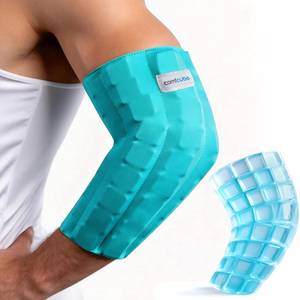 lot 2344 image: Comfcube Elbow Ice Pack Wrap for Tendonitis & Tennis Elbow, 2 Hours Long Lasting Cold Compression Flexible Ice Pack Sleeve, Pain Relief for Golfers Arm, Arthritis, Injuries