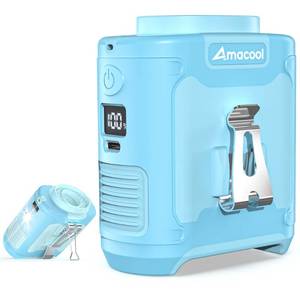 lot 2352 image: AMACOOL Portable Waist Fan Clip On, Gifts for Men Dad Husband, 10000mAh Rechargeable Wearable Shirt Fan, Powerful Belt Fans, Birthday Gifts for Women Jobsite Travel Camping Essentials 2026