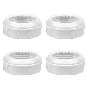 lot 4214 image: 4pcs Bottle Nipple Collars Rings, Compatible with Dr. Browns Wide Plastic & Glass Bottles Bottles 5oz & 9oz No Leak or Spills Replacement Bottle Nipple Ring Collars Baby Feeding Accessories