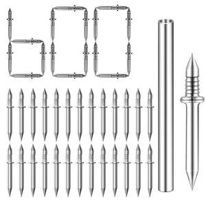 lot 4227 image: Keoferlo Double Headed Nails 600 Pack No Mark Invisible Ended Sided Seamless Traceless Nails No Show for Baseboards Trim Skirting