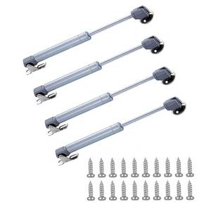 lot 4278 image: 60N14 lb Gas Strut Cabinet Hinge Safety Lift Support, Gas Shock and Soft Opening and Cushioning Telescopic Cabinet Door Rubber Head Gas Spring Support 6 Length, 4 Set, Siver