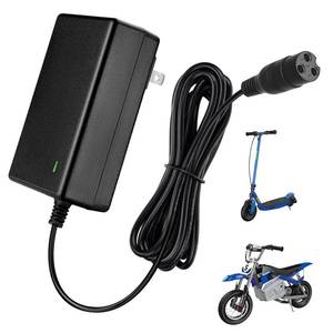 lot 4279 image: 24V Electric Scooter Razor Charger for Razor MX350 Dirt Bike MX400 Dirt Rocket PR200, E100 E200 E300 E500 Quad Pocket Mod Sports Mod Motorcycle 24V 2000mA Charger