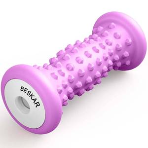 lot 4287 image: BESKAR Foot Massager Roller for Plantar Fasciitis Relief, Portable Feet Roller to Deep Tissue Muscle Massage, Foot Arch and Heel Pain, Reflexology Tool