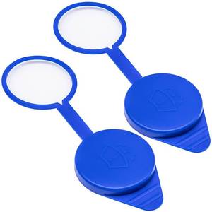 lot 4294 image: MEAJOO 2PCS Windshield Wiper Washer Reservoir Fluid Tank Cap CP9Z-17A605-A Washer Fluid Reservoir Bottle Cap Fit for 2012-2018 Ford Focus(Blue)