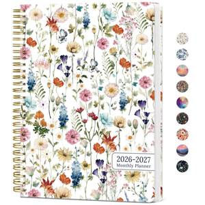 lot 4301 image: Monthly Planner 2026-2027, Aesthetic 2 Year Months Planner Calendar, 24-Months from January 2026 - December 2027, 26-27 Monthly Calendar Planner, Perfect for School Office Home, 7 x 10 - Wildflowers