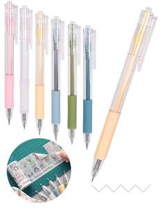 lot 4311 image: Oythiem Knife Pen Craft Cutting Tools - Precision Paper Cutter Pen with Refillable Tungsten Steel Cutter Head Refill, 6 PACK