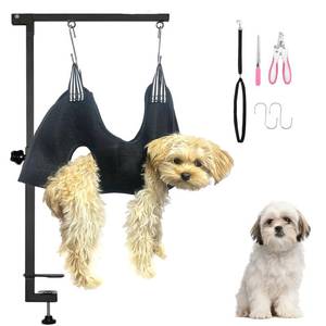 lot 5451 image: tiuire Dog Grooming Arm with Hammock & Loop �� Professional Pet Grooming Kit for Small Dogs �� Includes Nail Clippers & Nail File �� Essential Dog Grooming Supplies for Home Use