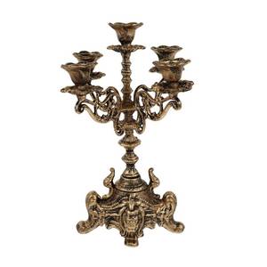 lot 5452 image: Abaodam Retro Candleholder European Style Candle Stand, 12.79Inch Metal Table Candlestick for Home Decoration Wedding Banquet Hotel Use, Centerpieces for Tables