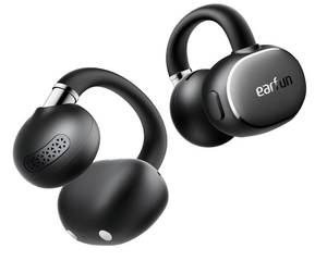 lot 6299 image: EarFun Clip 2 Open Ear Earbuds, Clip On Headphones, LDAC, Hi-Res Audio, 12mm Titanium Driver, 4 Mics AI Clear Call, AI Translation Earbuds, Secure Fit, 40H Playtime, Bluetooth 6.0 for Running, Workout